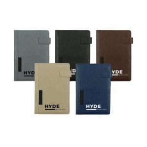 A5 PU Notebooks with Front Pocket & Magnetic Flap - Image 2