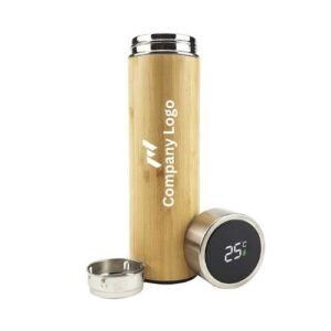 BAMBOO FLASK WITH TEMPERATURE DISPLAY - Image 2
