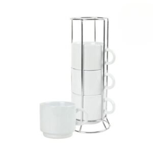 Ceramic Coffee Cup Set - 4Pcs - Image 4