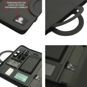 Dorniel Portfolio A4 with Wireless Powerbank 8000mAh, LED Logo - Image 6