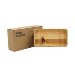 Eco-Friendly Bamboo Desk Clock - Image 5