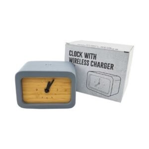 Eco-Friendly Wireless Charger with Clock - Image 5