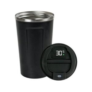 LED Temperature Display Black Tumbler - Stainless Steel - Image 5