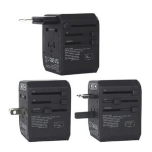 LIGHT UP LOGO TYPE-C + 4 USB PORT UNIVERSAL TRAVEL ADAPTER - Image 2
