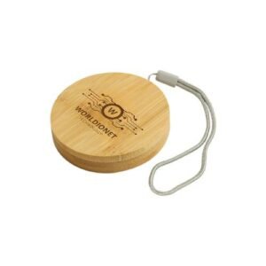 Multi-Charging Cable Set - Round Bamboo Case - Image 2