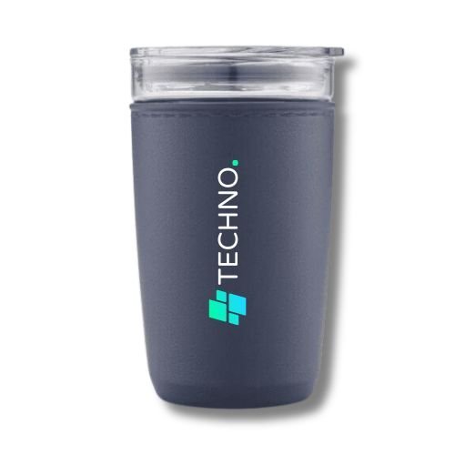 Premium Glass Tumbler with Recycled Protective Sleeve - Image 2