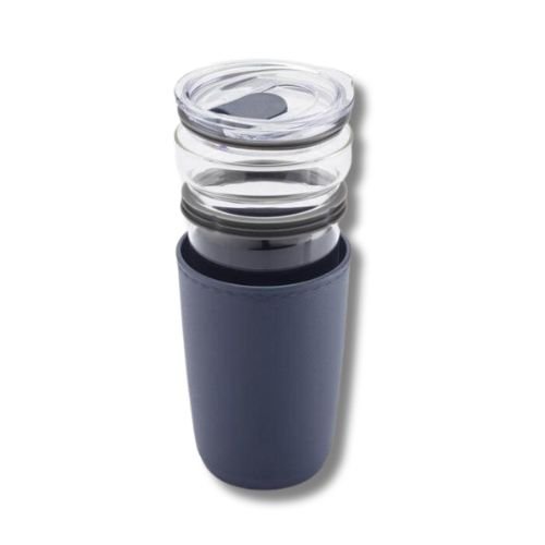 Premium Glass Tumbler with Recycled Protective Sleeve - Image 4