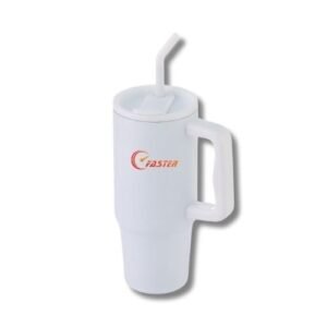 Recycled Stainless Steel Tumbler with Reusable Straw - Image 2