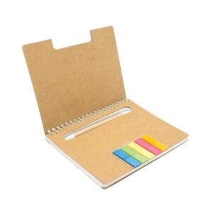 Spiral Notebook with Sticky Note and Pen - Image 3