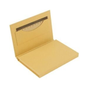 Tri-Fold Notepad with Sticky Notes, Pen, Card Slot and Ruler - Image 3