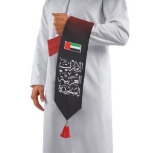 UAE Flag Scarf with Arabic Writing - Image 4