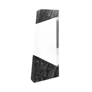 Crystal Award With Top & Bottom Marble Design