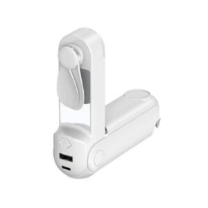 5-in-1 Power Bank Fan with Torch, Phone Holder & Mirror | Promotional Gifts Oman