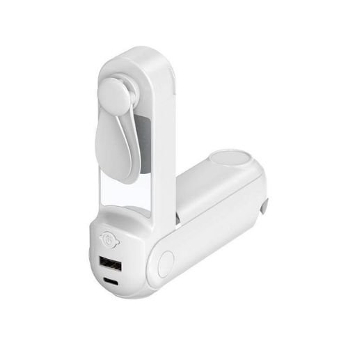 5-in-1 Power Bank Fan with Torch, Phone Holder & Mirror | Promotional Gifts Oman