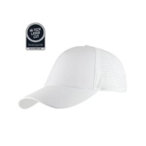 5-Panel DryNCool Sports Cap White | Corporate Gifts Oman
